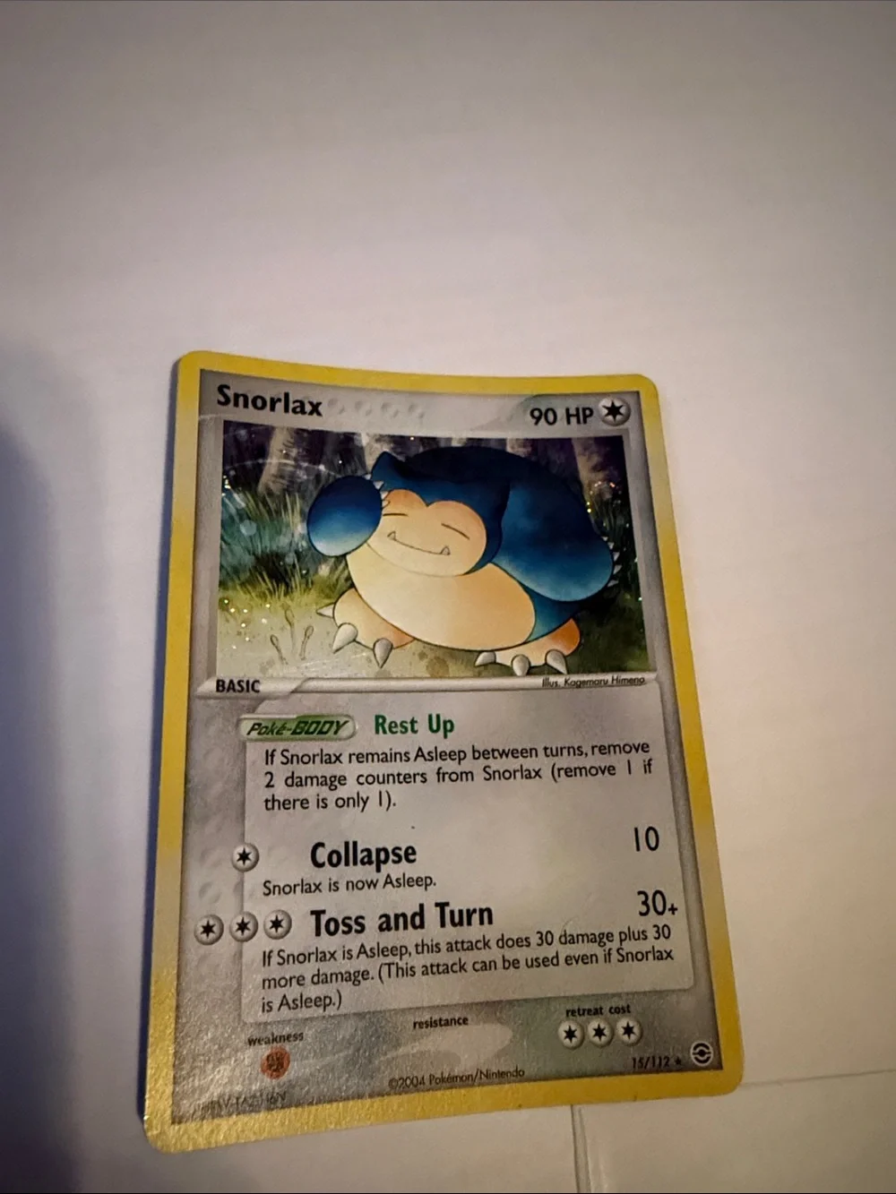 Snorlax-Holo 2004 Nintendo Pokemon Ex Fire Red Leaf Green